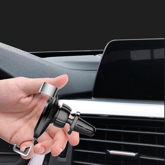 OUNONA Universal Car Phone Holder Vehicle Phone Mount Silver 1Pack