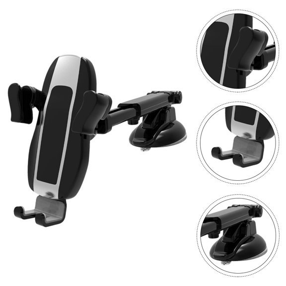 OUNONA Universal Car Phone Stand for Holding Use Black ABS Material Effectively Plays Onboard Function 6.3 Inches