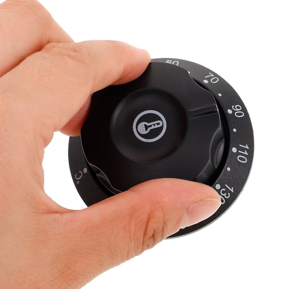 OUNONA Black Oven Range Control Knob Replacement with Accurate Temperature Thermostat for Fryers and Ovens, and Easy to Install