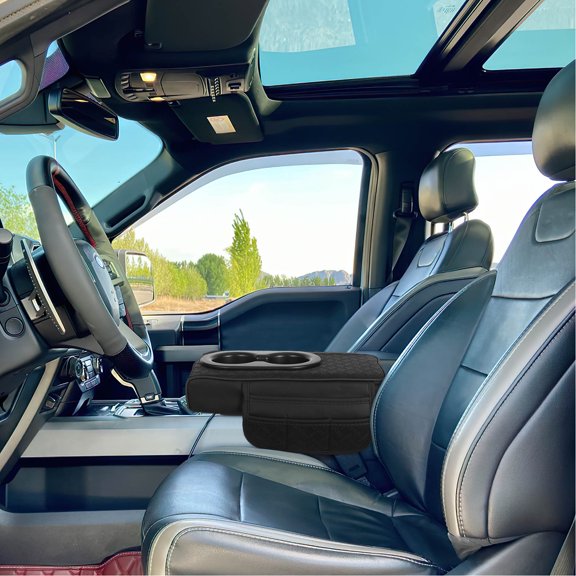 OUNONA Universal Fit Car Armrest Console Box with Multifunctional Storage and Durable PU Material