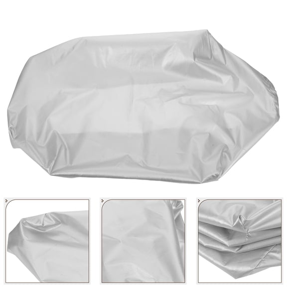 OUNONA Universal Silver Turntable Dust Cover Waterproof Vinyl Case for Vintage Gramophone Record Player