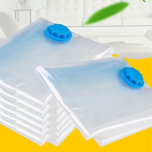 OUNONA Vacuum Storage Bag for Space Saving White Made of PET and PE Perfect for Storing Clothes and More 100x70cm