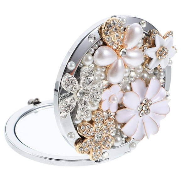 OUNONA  Vanity Folding Mirror Mini Cosmetic Multifunctional Travel Miss