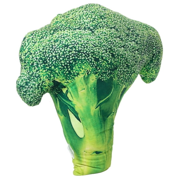 IFANLANDOR Realistic Broccoli Pillow Soft Plush For Kids Home Decor 1Pcs 17.3X15.7X5.9In