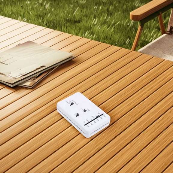 OUNONA White RV Thermostat for Precise Climate Control, Energy Efficient Temperature Regulator for RVs and Mobile Homes