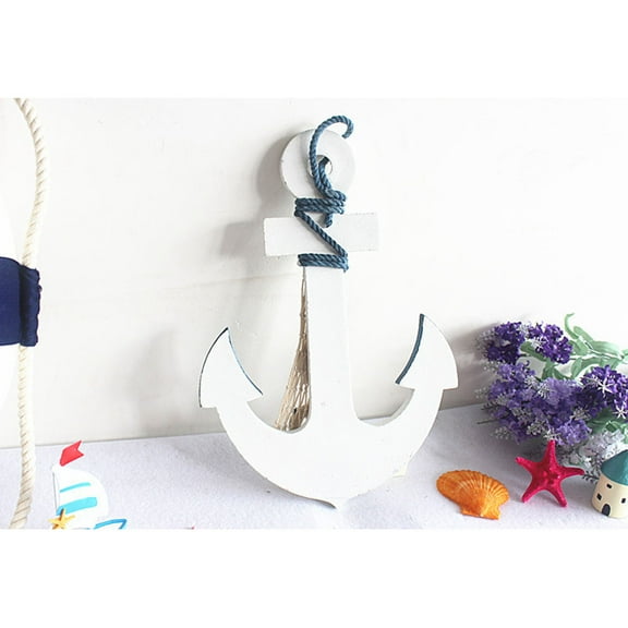 OUNONA  Vintage Big Anchor Decor for Wall Nautical Crafts
