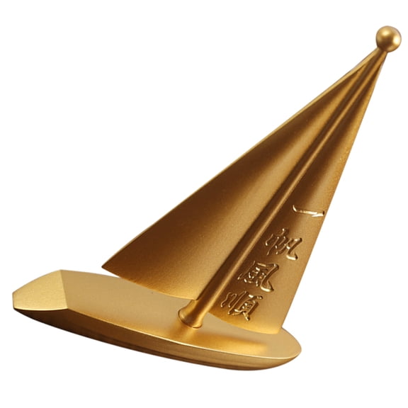 OUNONA Vintage Brass Boat Decoration Statue Boat Sculpture Sailboat Ornament for Home Office Desktop Decor