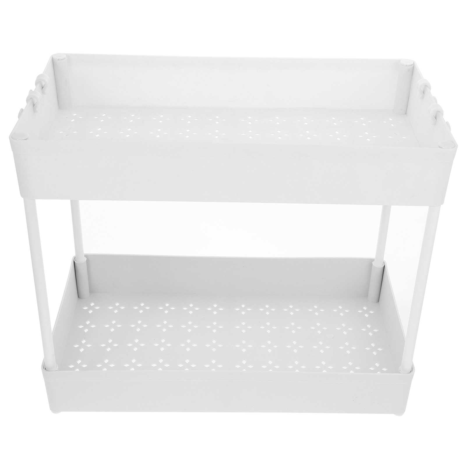 Double Stack Shelf OUNONA Vintage Decor Double Shelf Storage Rack Double-layer - Walmart.com