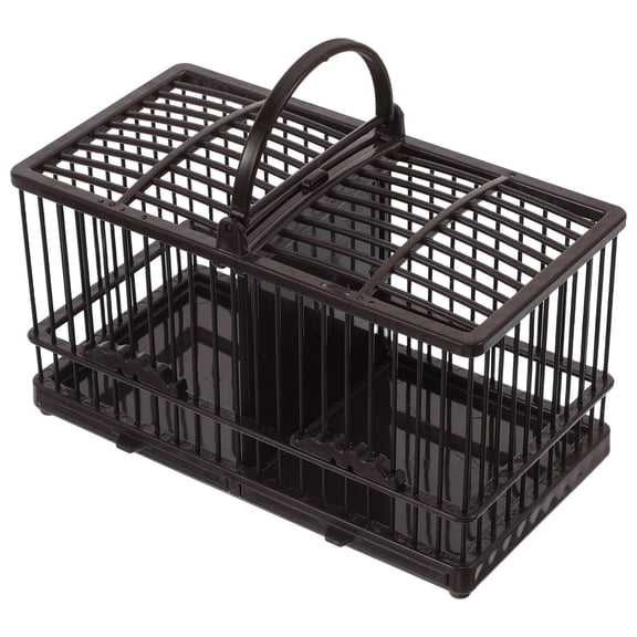 OUNONA Vintage Decorative Cage 1 Set Small Pets Plastic Carrier Habitat Container for Hamster Reptile Cricket Hanging Pet Home