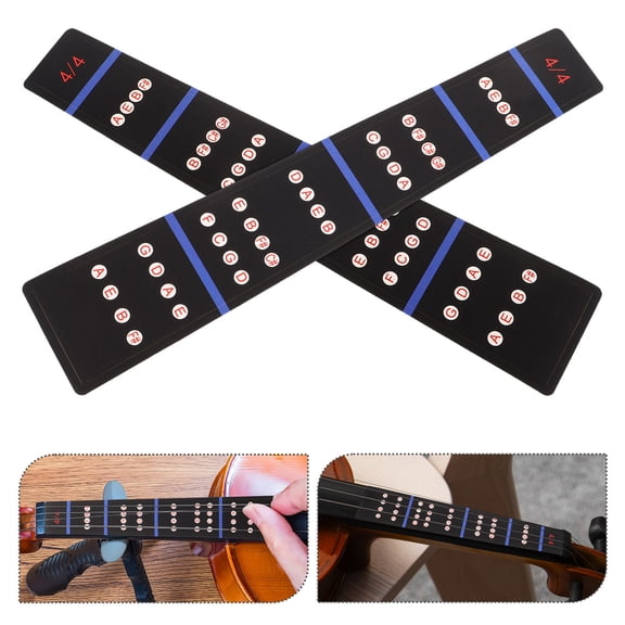 Tineasur Fretboard Markers Violin Fretboard Stickers Black Self Adhesive Sticker 10Pcs