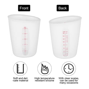 OUNONA Visual Measuring Cup Semi-transparent Easy-to-clean