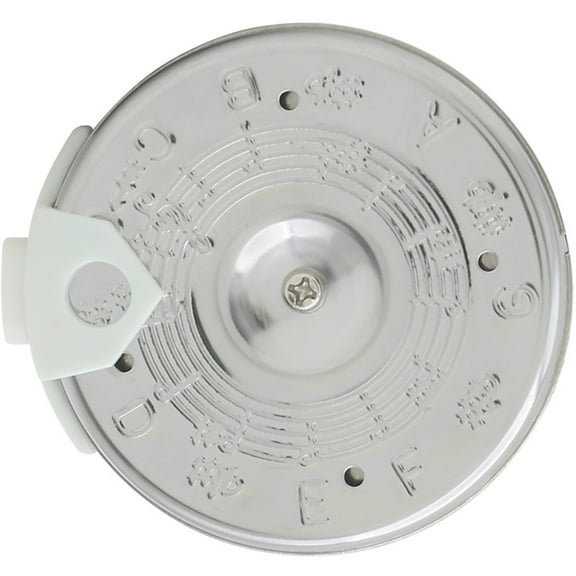 OUNONA Vocal Tuner Pitch Pipe Tuner Silver ABS Note Selector Music Accessories 1Set