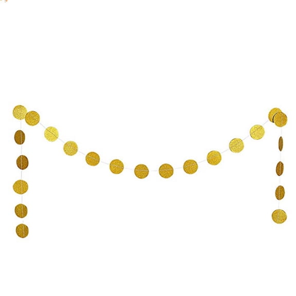 OUNONA Yellow Graduation Party Banner Garland, Paper Decoration for and Party Supplies