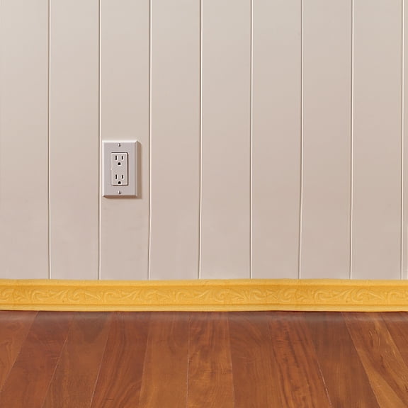 Tineasur PVC Peel and Stick Baseboard Golden Self-Adhesive Car Interior Trim