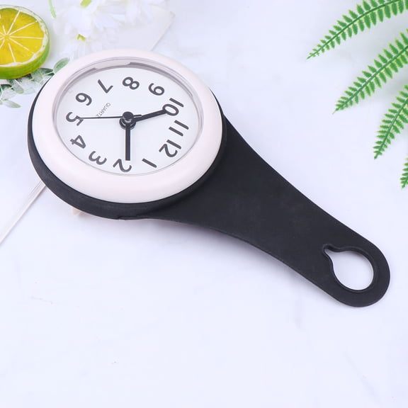 OUNONA Wall Clock Modern Waterproof ABS Round Hanging Clock 1Pcs