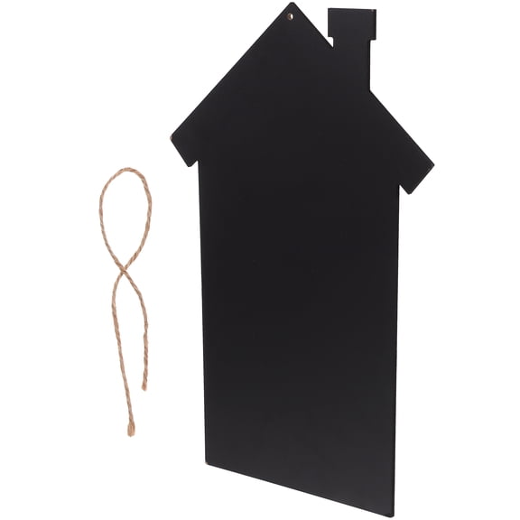 OUNONA Wall Hanging Chalkboard Sign in Black for Home Office Hotel Message and Decoration