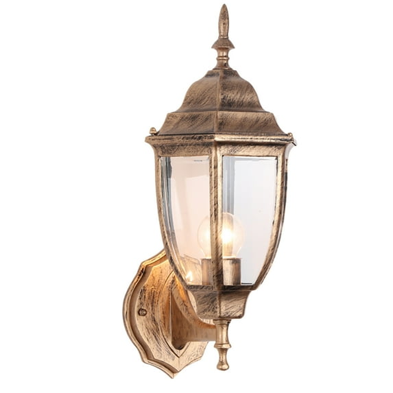OUNONA Solar Wall Light Outdoor Lamp Retro Decorative Garden Sconce Rustic Vintage Industrial Style Corridor Lighting