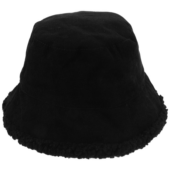OUNONA Warm Bucket Hat for Men and Made of Plush and Denim Size One Size Fits All