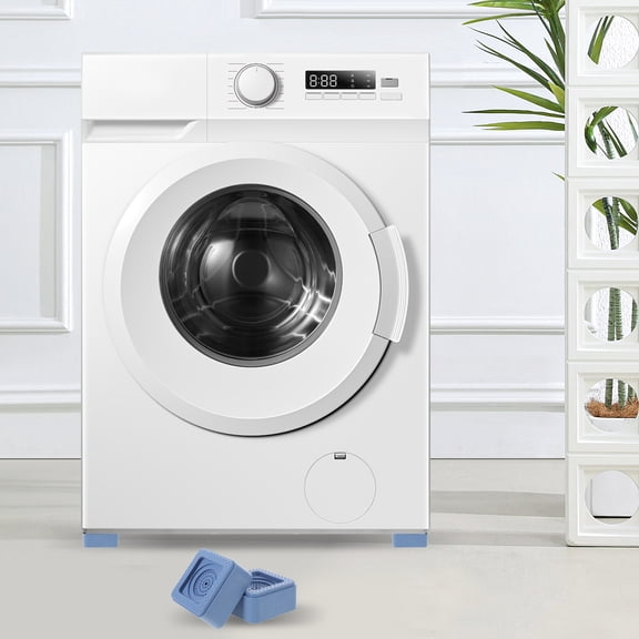 OUNONA Washer Stabilizer Pads for Home Use Sky-blue Plastic 4pcs Noise Reduction and Reliable Material