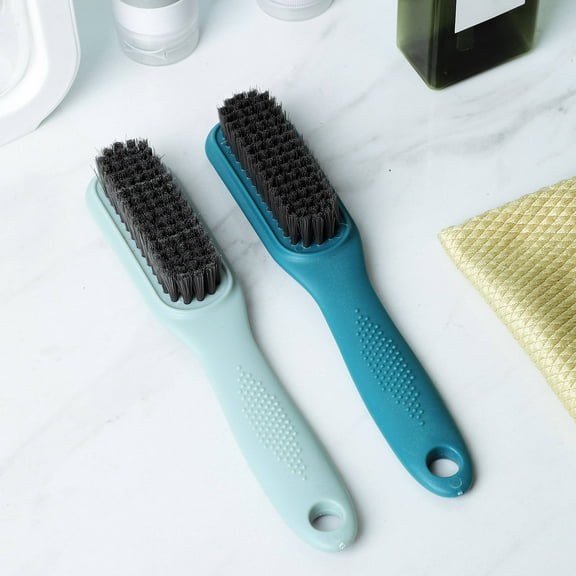 OUNONA 2Pcs Boot Scraper and Shoe Cleaning Brush Plastic with Ergonomic Handle