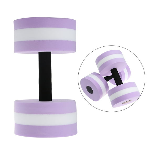 OUNONA Water Barbells for Pool Made from EVA Foam Lavender Color Great for Exercising Increase Flexibility and Strength