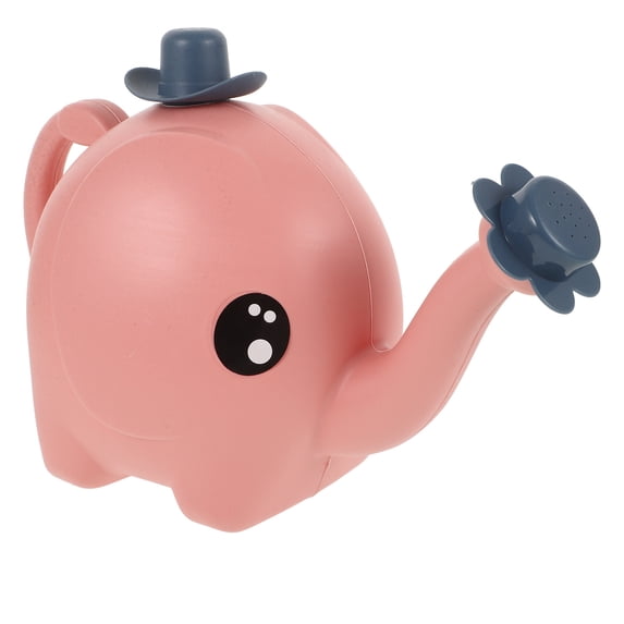 OUNONA Pink Plastic Watering Can for Use with Comfortable Handle 1.5L