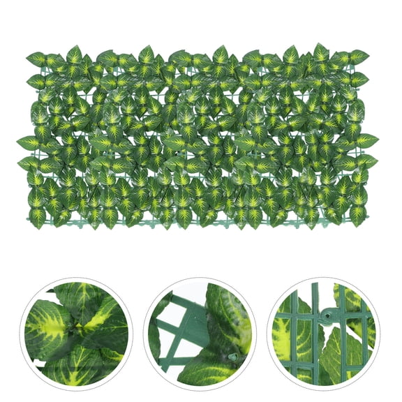 OUNONA Green Artificial Leaf Fence Net, Outdoor Decorative Simulation Leaf Privacy Screen