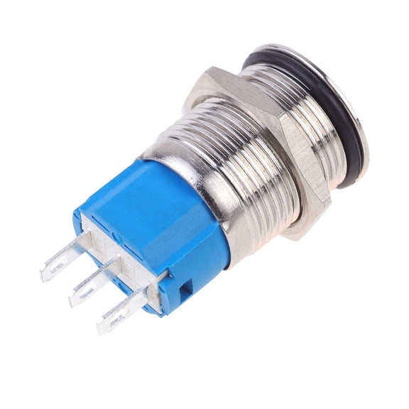 OUNONA Self-Locking Push Button with Plated Metal for Electric Control Systems and Industrial Use