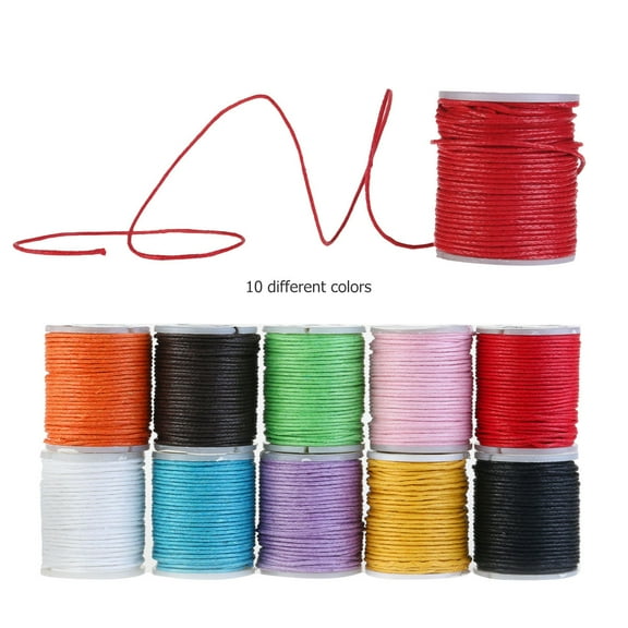 OUNONA Wax Rope Beads for Bracelets Making Cords Macrame Necklaces Letter Man
