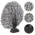 thumbnail image 1 of OUNONA Realistic Artificial Coral Reef Aquarium Decoration, Black PVC Coral Ornament, Compact 1 Set for Fish, 1 of 8