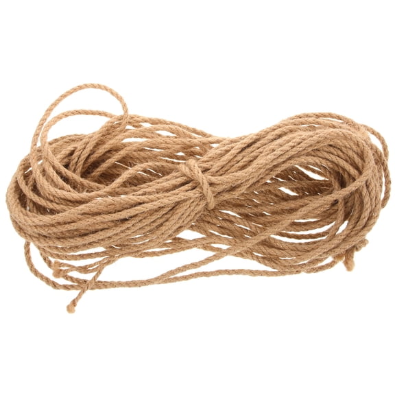 OUNONA Wear Resistant Beige Flax Rope for Crafts Wrapping and Garden Twine Natural Durable Material