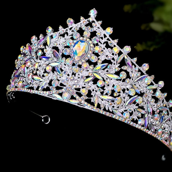 OUNONA Wedding Bride Headband Women Rhinestone Crown Bridal Headpiece Hair Jewelry