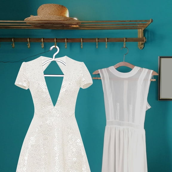 OUNONA White LED Neon Wedding Sign Hanger Light Romantic Bridal Dress Display Decor