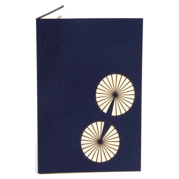 OUNONA Wedding Thank You Cards 3D Design Blessing Card Navy for Fathers Day 1Pack