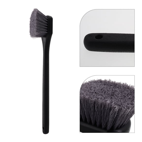 OUNONA Wheel Brush With Ergonomic Handle For Hub Scrubbing And Tire Cleaning 1Pack