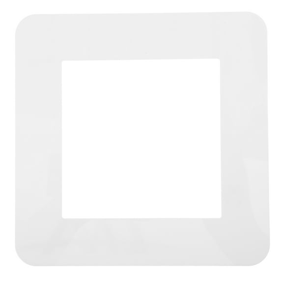OUNONA White Acrylic Light Switch Surround Frame Cover, Decorative Wall Plate, Receptacle Outlet Switch Decal Sticker for Home Wall Switch