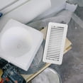 thumbnail image 1 of OUNONA Metal Floor Vent Cover White for Improved Air Circulation and Protective Debris Barrier, 1 of 8