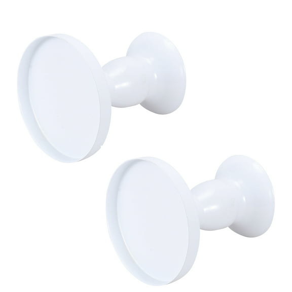 OUNONA White Metal Cake Display Stand for Storage Use 2pcs, 10.25" Round Dessert Rack for Weddings Parties Bakeries