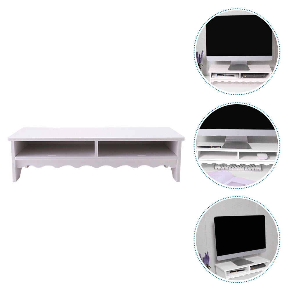 Pvc Stationery Rack WEAVILUX Office Supplies Storage Rack White PVC Wood-Plastic Composite ...