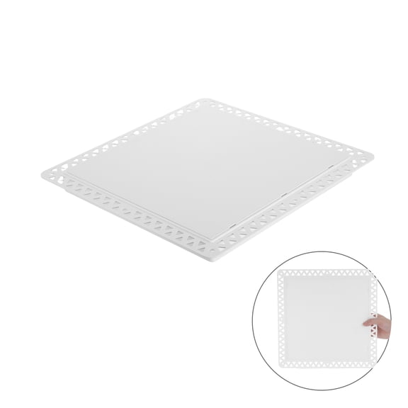 OUNONA White Plastic Access Panel for Drywall Ceiling - Lightweight Door Panel Ideal for Home Repairs and Easy Installation
