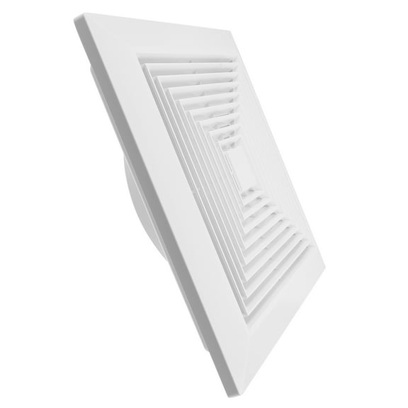 OUNONA White Plastic Bathroom Vent Cover with Spring Lock, Fits Square Ceiling and Wall Fans, and Easy to Install
