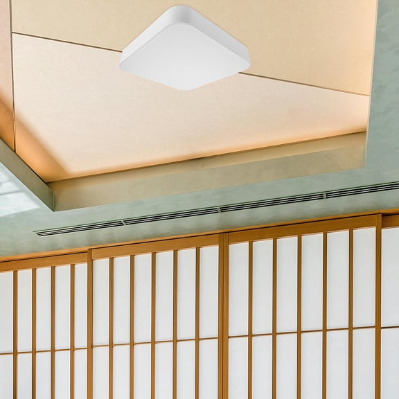 OUNONA Flush Mount Ceiling Light Shade Plastic Iron Even Light Distribution