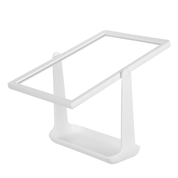 OUNONA White Portable Tabletop Menu Stand for Restaurant Card Display with Easy Update Feature