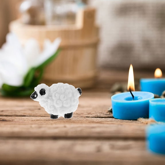 OUNONA White Resin Goat Figurines for Decoration Mini Farm Crafts Suitable for Indoors and