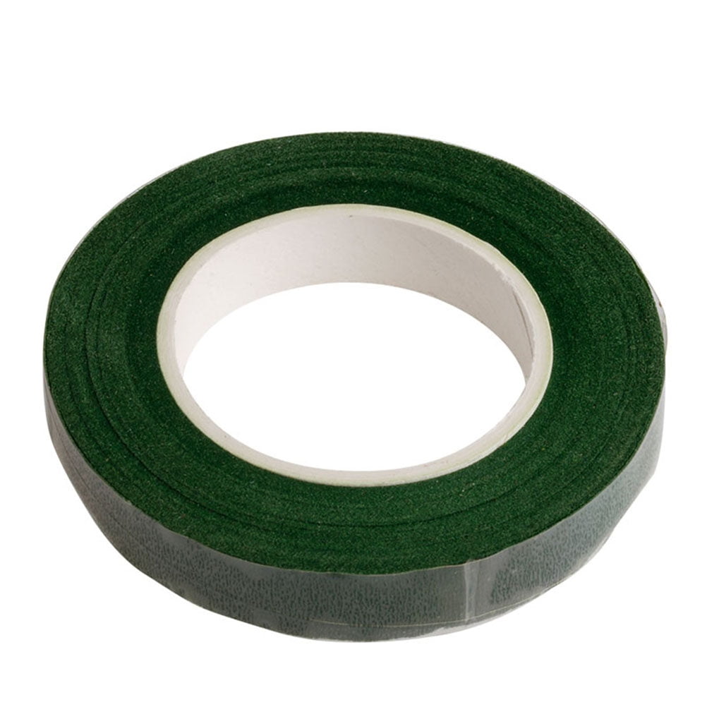OUNONA Wide Dark Green Floral Tapes Adhesive Packing Tape for Bouquet