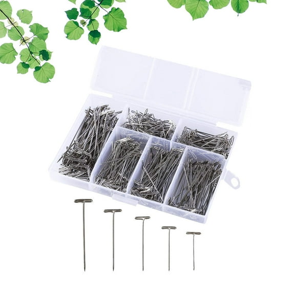 BALAHAPY Stainless Steel T Shaped Needles 450Pcs 2.1In