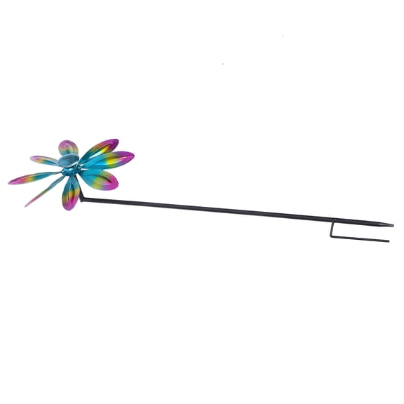 NUOLUX Decorative Garden Windmill Metal Lawn Spinner for Outdoor Yard