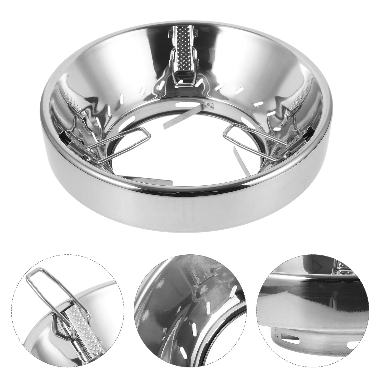 OUNONA Windproof Stainless Steel Wok Stand for Gas Stove, Easy to Install, Kitchen Accessory