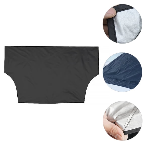 OUNONA Windshield Guard Snow Ice Protection Black Umbrella Cloth 1Pack