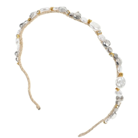 OUNONA Dressy Headbands for Women Gray Headband Zinc Alloy Elegance and Grace 1Pack